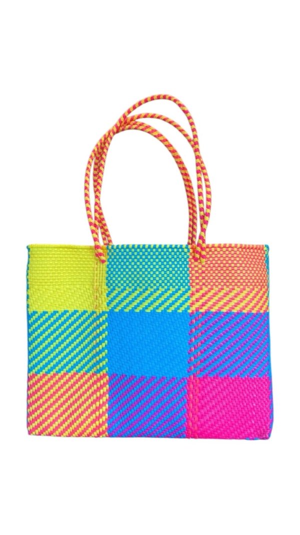 Bolsa cuadros varios colores
