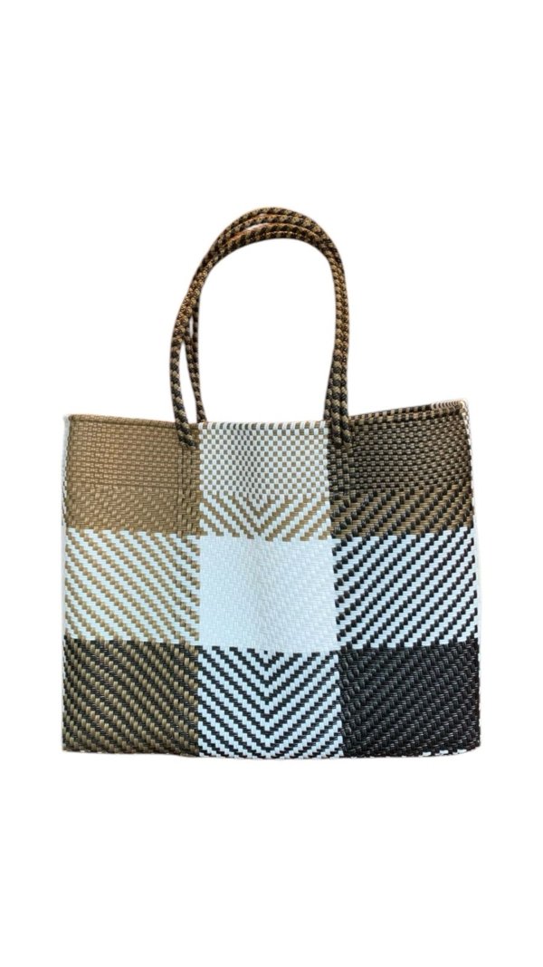 Bolsa cuadro con colores cafes