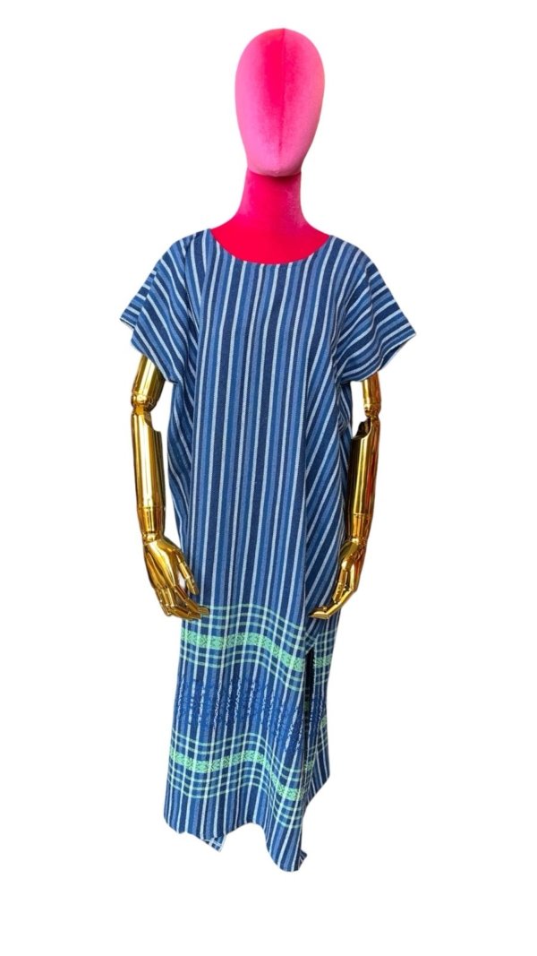 Vestido Raya Azul