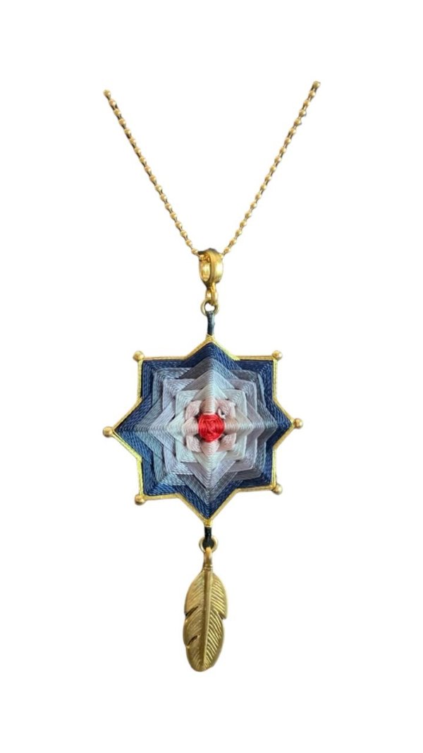 Collar “Ojo de Dios Azul”