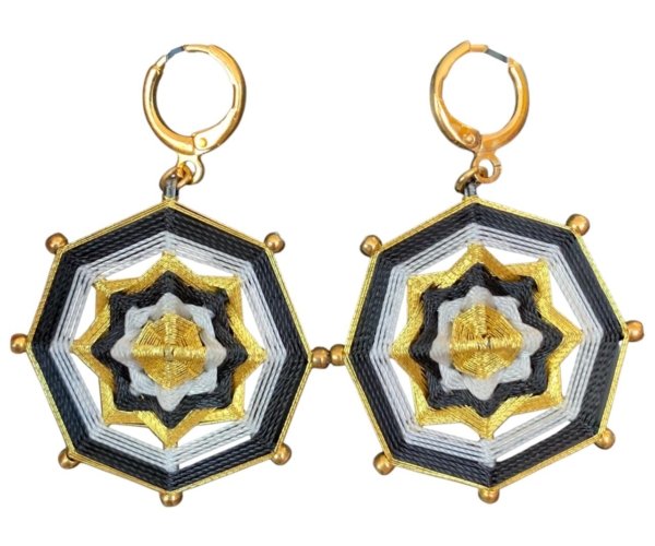 Aretes “Noche dorada”