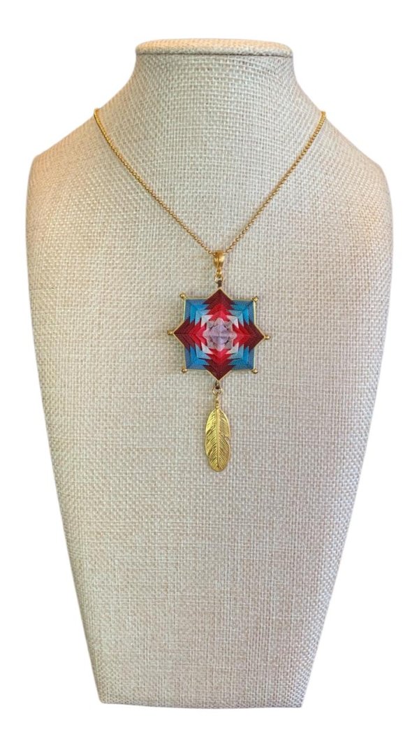 Collar estrella fuego y cielo