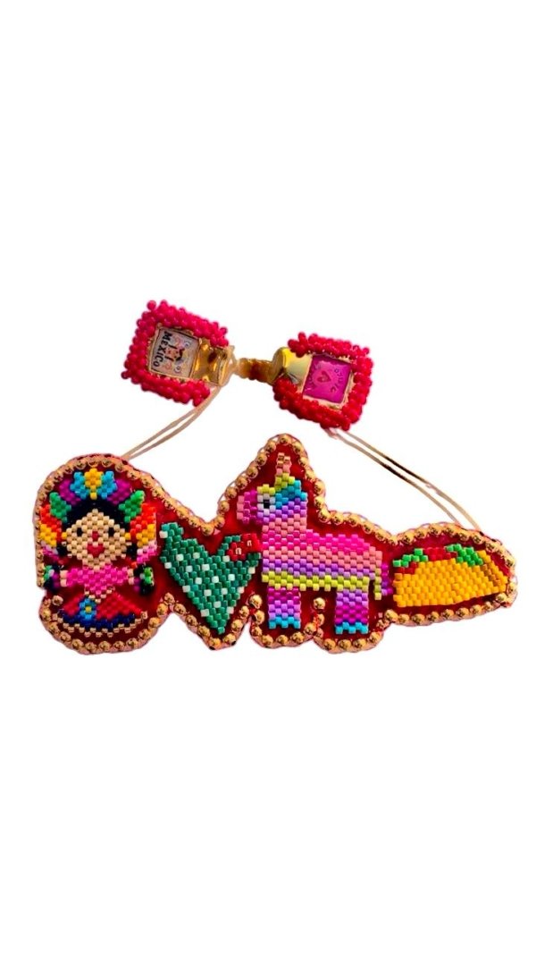 Llavero artesanal “México en colores”