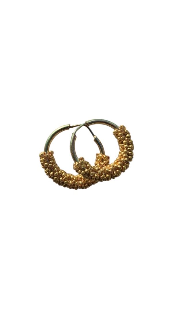 Aretes argolla dorada