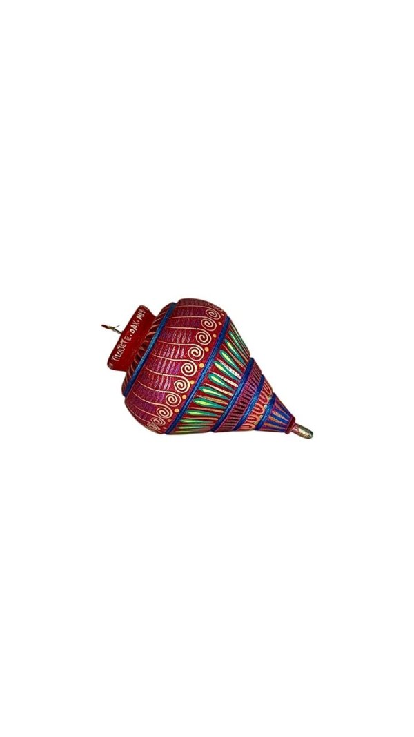 Trompo decorativo pintado a mano
