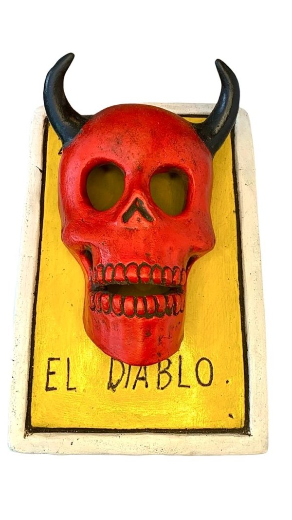 Carta tipo loteria "El diablo"