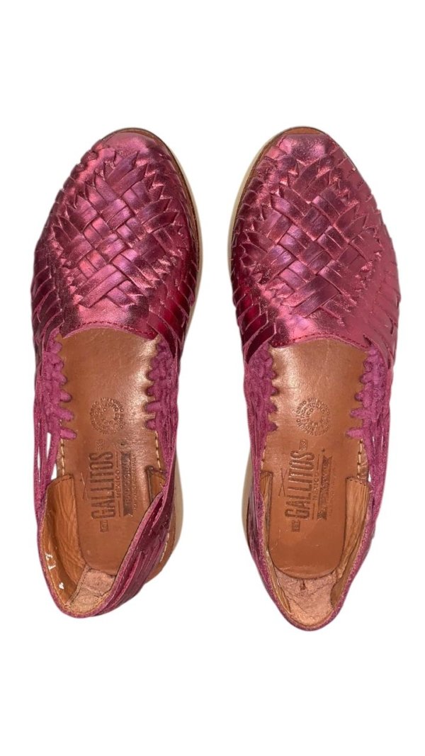 Huaraches rosa metálico - Image 2